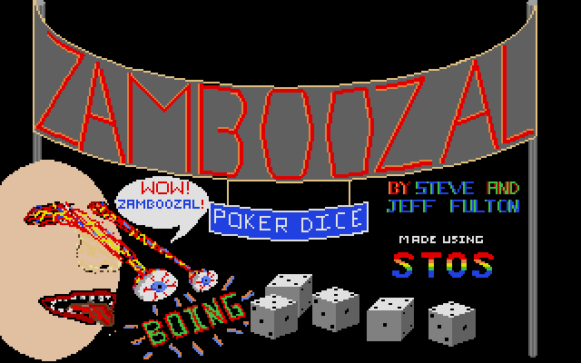 Zamboozal Poker Dice atari screenshot